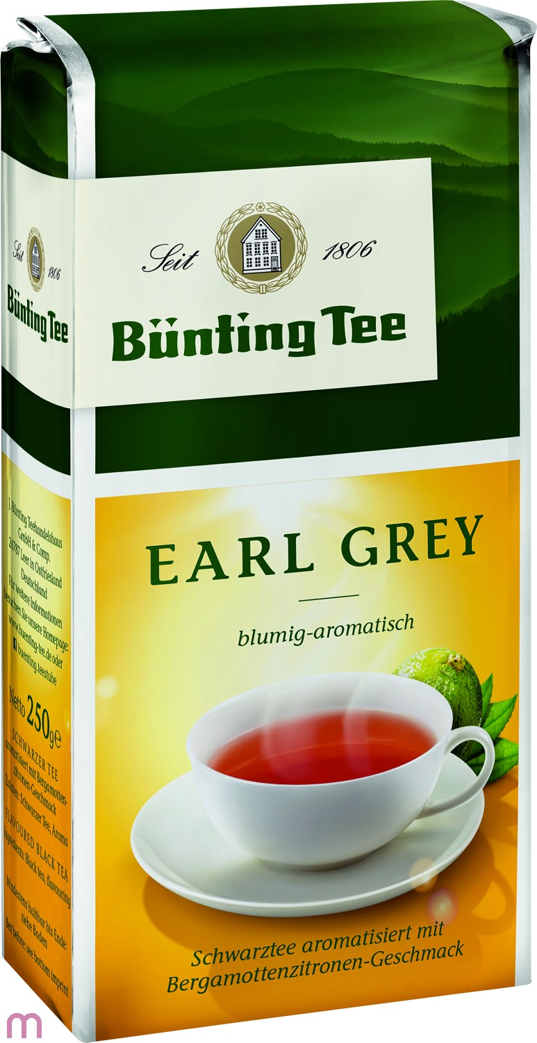 Bünting Tee Earl Grey Schwarzer Tee 250g lose